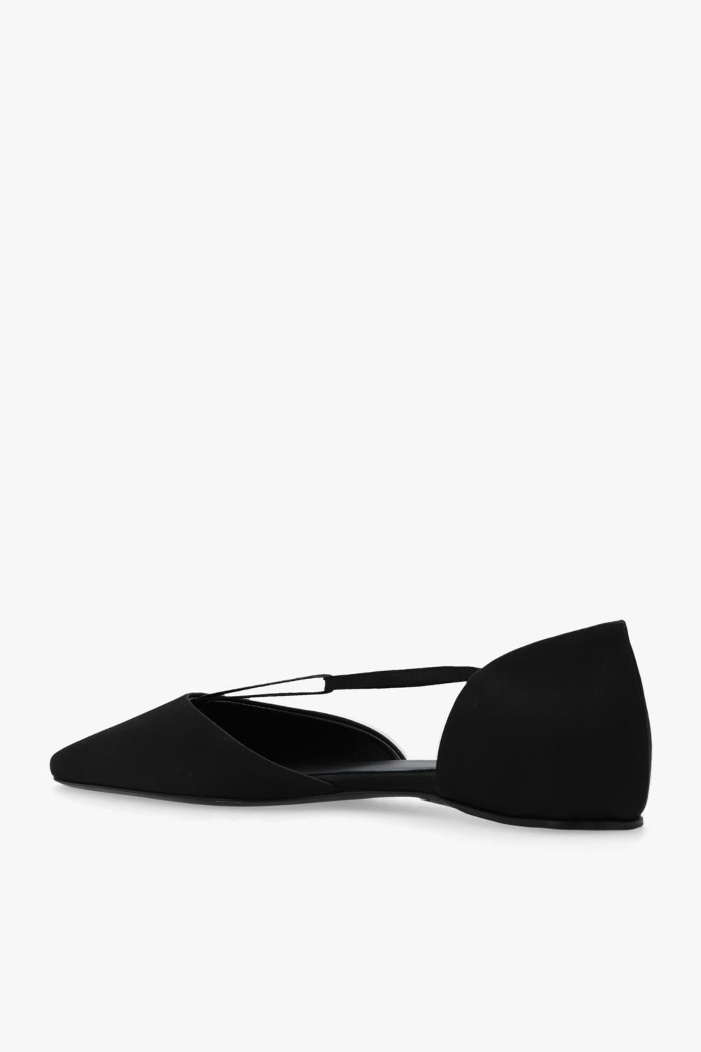 Black almond hot sale toe flats